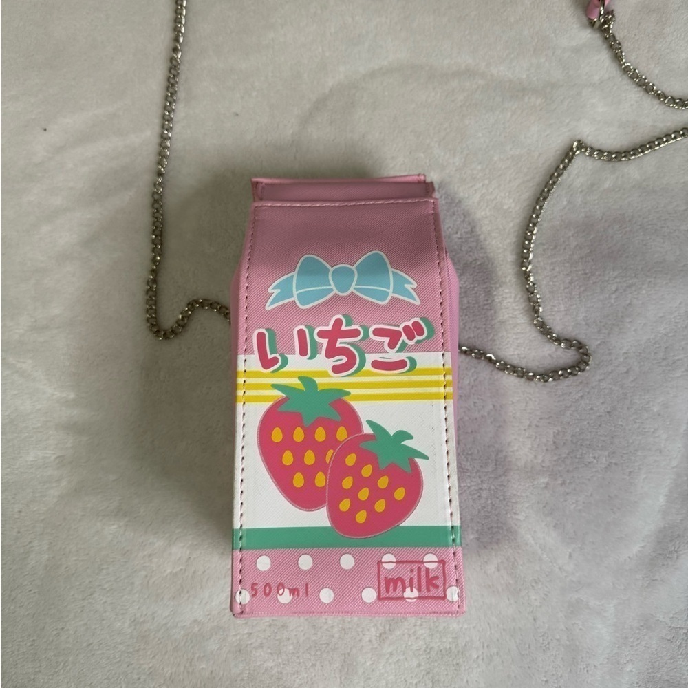 Strawberry Milk Carton Purse​​​​​​​​​​